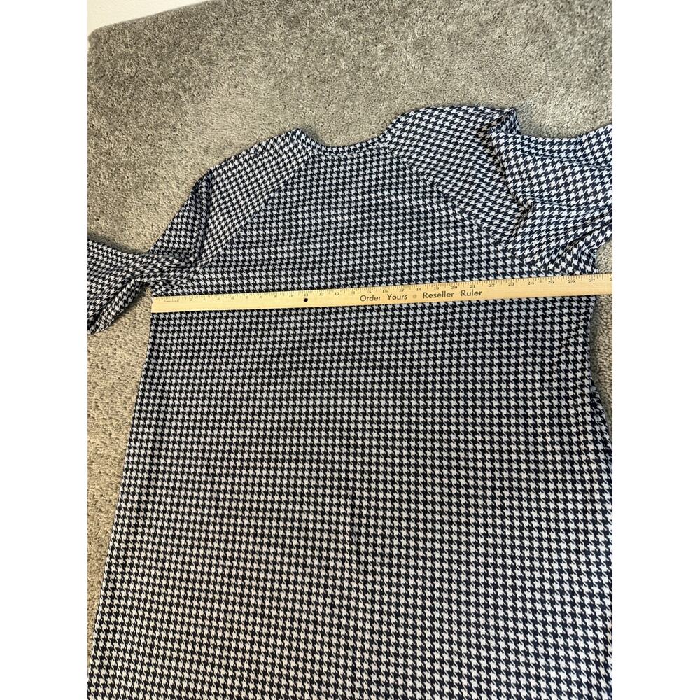 Tommy Hilfiger Tunic Womens 3X Blue Check Long Sleeve Crew Neck Polyester - Picture 9 of 11